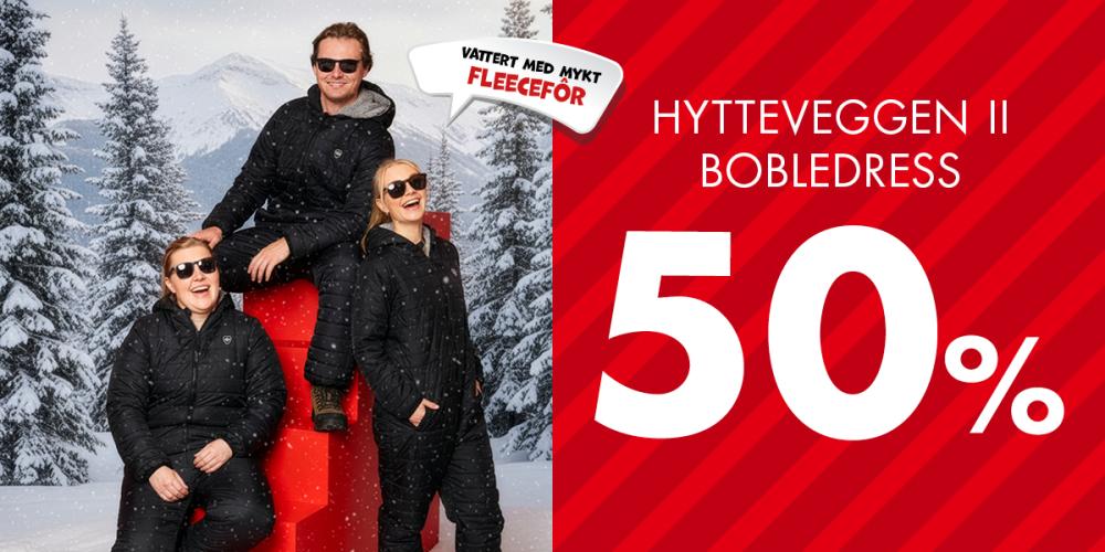 Hytteveggen bobledress -50%