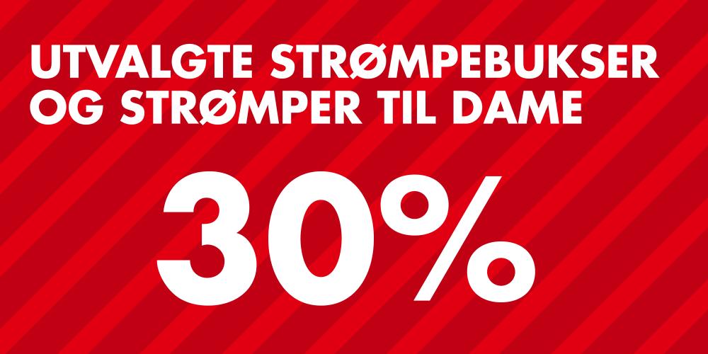 Utvalgte str&oslash;mper og str&oslash;mpebukser til dame -30%
