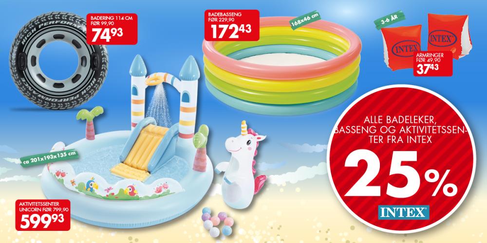 Uteleker p&aring; tilbud -25%