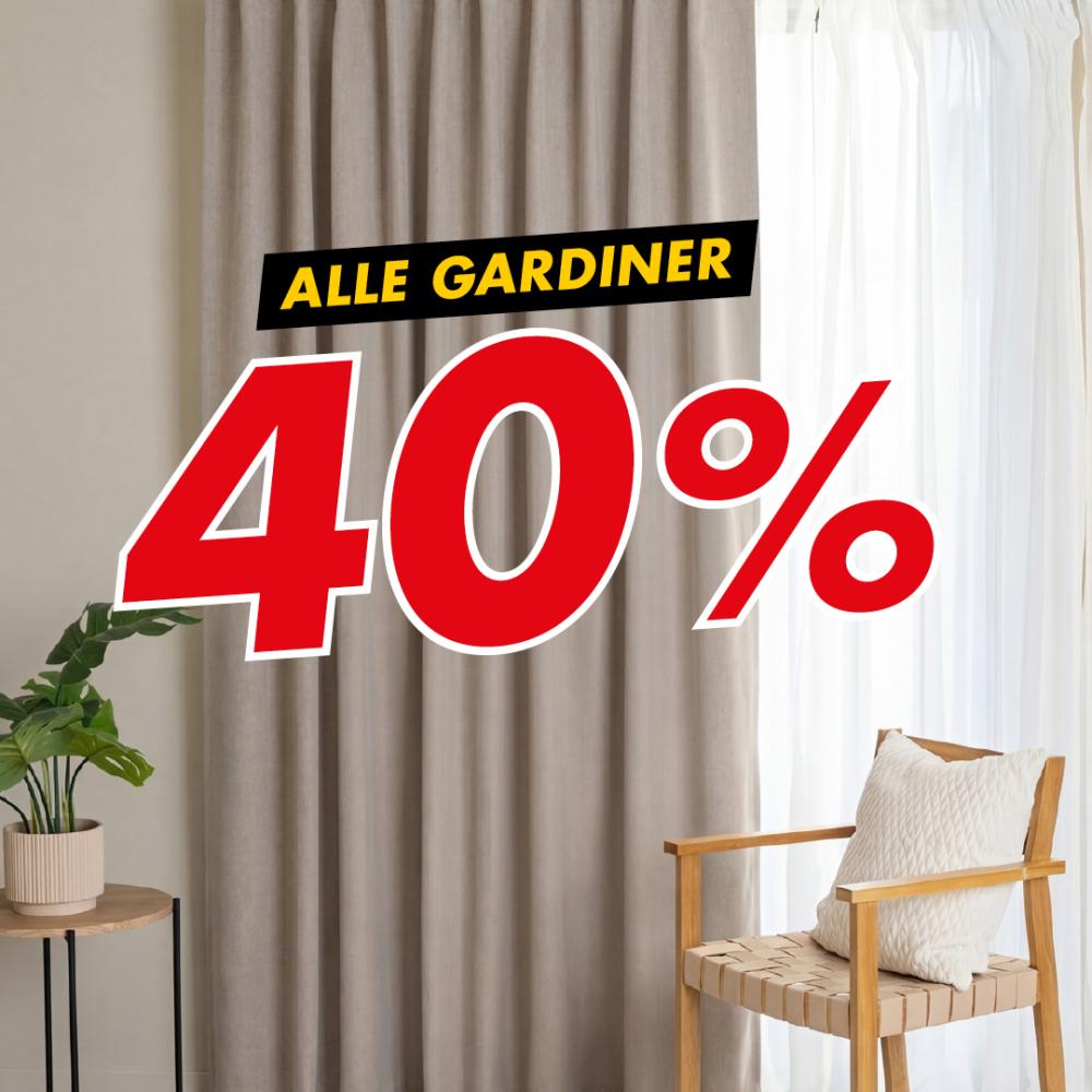Alle gardiner -40%