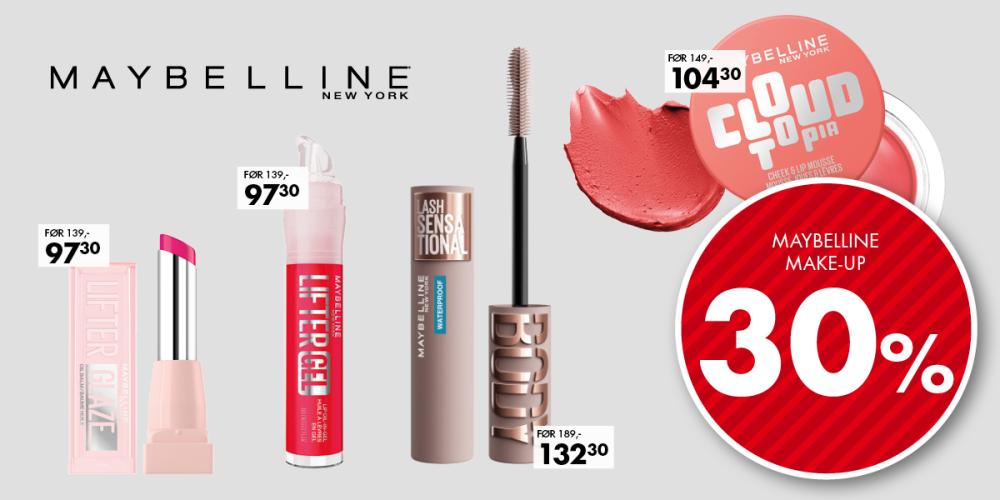 Makeup fra Maybelline -30%