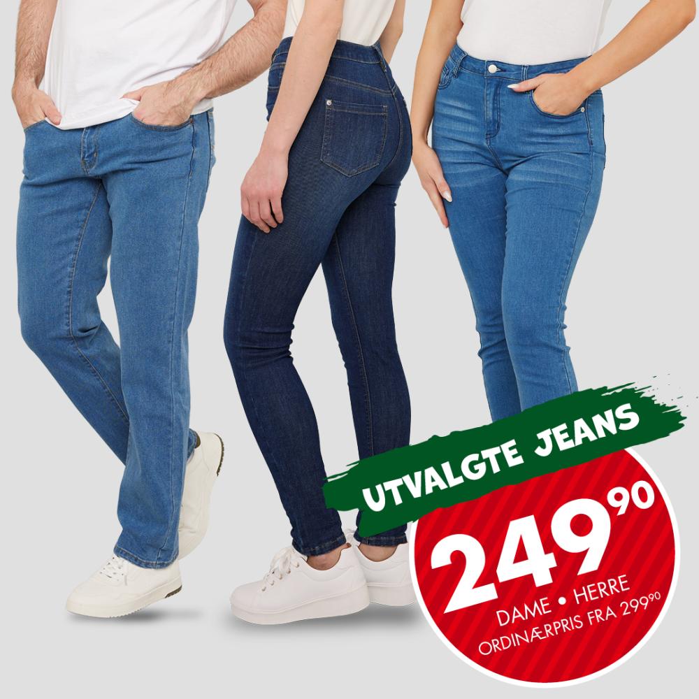 Utvalgte jeans til voksne 249,90