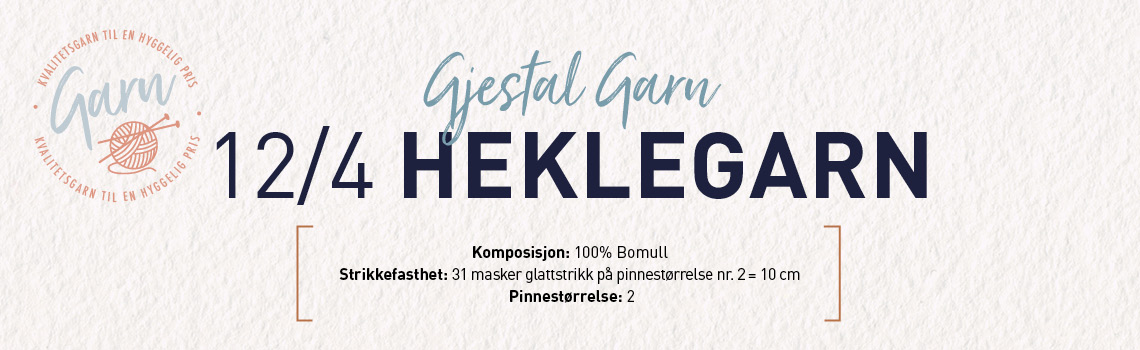 Heklegarn 12/4 Heklegarn 12/4