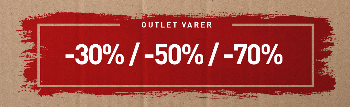 Outlet kun på nett Outlet kun på nett