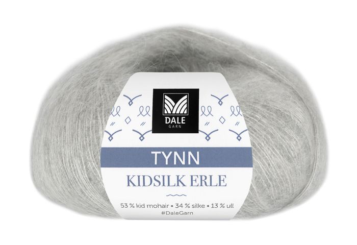 Tynn Kidsilk Erle 4002 Lys grå melert