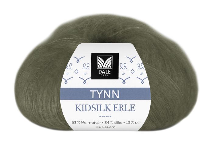 Tynn Kidsilk Erle 4012 Armygrønn