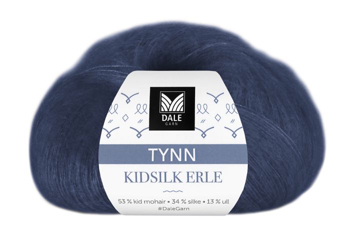 Tynn Kidsilk Erle 4023 Mørk marine
