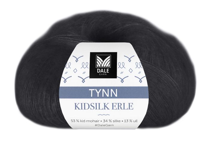 Tynn Kidsilk Erle 4028 Svart