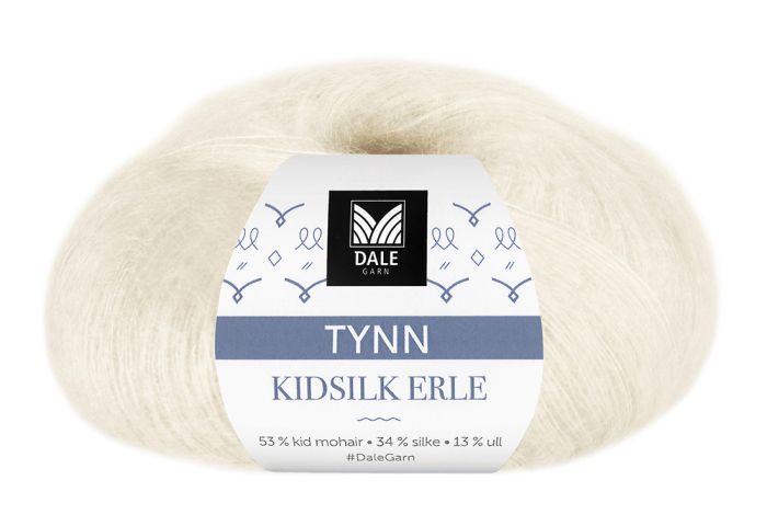Tynn Kidsilk Erle 4001 Hvit