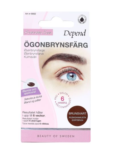 Depend Øyenbrynsfarge brunsvart