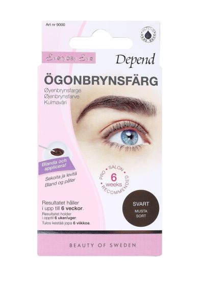 Depend Øyenbrynsfarge svart