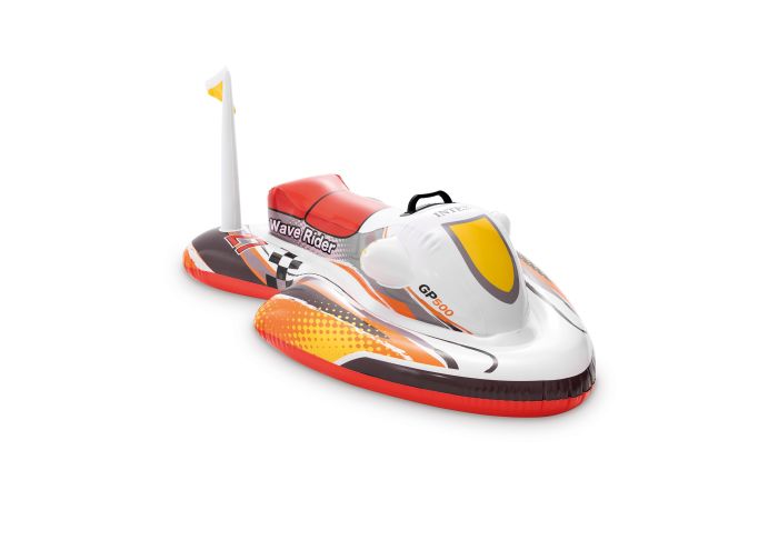 Intex Oppblåsbar vannscooter hvit/blå/gul/sort.