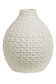 Vase hvit 13cm hvit