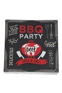 Serviett 20pk BBQ party party