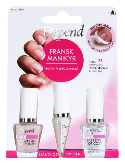 Depend Fransk manikyr kit original