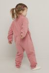 Fleecedress med broderi Rosa.