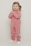 Fleecedress med broderi Rosa.