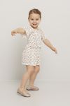 Jumpsuit i musselin Petunia Offwhite-rosa