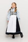 Festdrakt med forkle Emma Blå