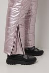 Skidress Rosegold med avtagbar pels Rosa..