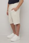 Shorts i linmiks Lys beige..