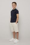Shorts i linmiks Lys beige..