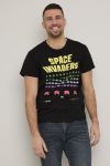 T-skjorte Retro Games Vasket sort.