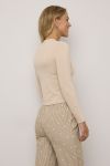 Langermet t-skjorte Amanda Beige