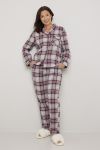 Rutete pyjamas Sofia Burgunder