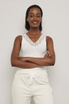 Loved rib singlet Ofwhite