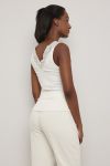 Loved rib singlet Ofwhite