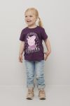 Peppa Gris T-skjorte vinrød.
