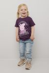 Peppa Gris T-skjorte vinrød.