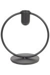 Lysestake sirkel 13cm sort