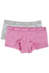 Ann boxer 2pk grå og rosa