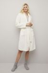 Nightwear Io morgenkåpe i fleece offwhite