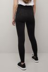 Basic Nova Seamless leggings med børstet innside sortmønstret