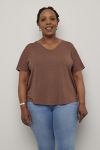 Modal t -shirt brun.