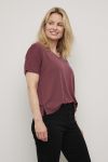 Modal t -shirt bordeaux.