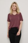 Modal t -shirt bordeaux.
