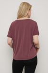 Modal t -shirt bordeaux.