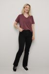 Modal t -shirt bordeaux.