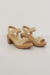Sandal med hel Isadora Beige.