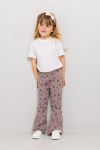 Leggings blomstret Lilla
