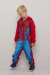 Jumpsuit i fleece Rød-blå
