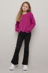 Jeans utsvinget med lavt liv Lina Vasket sort
