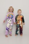 Jumpsuit i fleece med print Syrinmelert