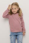 Topp ribbestrikket Daisy Lys rosa melert