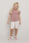 Sykkelshorts Daisy Lys rosa melert