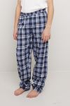 Pyjamasbukse i flanell Marine